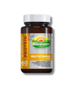 BANNER MULTIVITAMINS+ZINC 60’s (ขวดแก้ว)