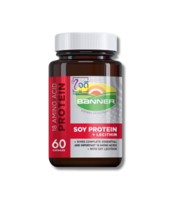 BANNER SOY PROTEN+LECITHIN 60’S (ขวดแก้ว)