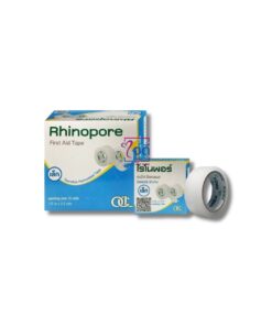 RHINOPORE เทปใสแต่งแผล ขนาด 1/2'' x 2.5 Y (12ม้วน/กล่อง)