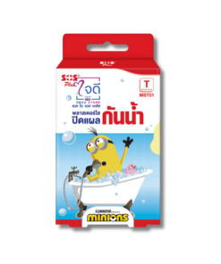 SOS PLUS T SERIES MST01 พลาสเตอร์ใสปิดแผลกันน้ำ ลายมินเนี่ยน