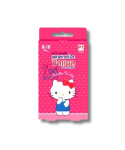 SOS PLUS P1 (KTM02) พลาสเตอร์ PE ปิดแผล ลายคิตตี้ 8 แผ่น