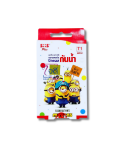 SOS PLUS T1 (MP02) พลาสเตอร์ใสกันน้ำลายมินเนี่ยน 6 แผ่น