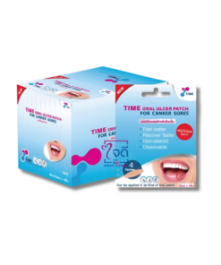 TIME ORAL ULCER PATCH 18x4's(แผ่นปิดแผลในปาก)
