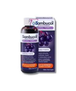 SAMBUCOL BLACK ELDERBERRY ORIGINAL FORMULA 120ML. (มีค่าจัดส่งสำหรับขนส่งเอกชน)