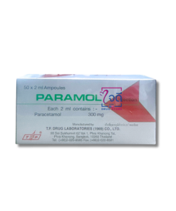 PARAMOL INJECTION 50x2ML. AMPOULES (NON LIDOCAINE) สีแดง