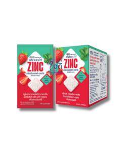 MYSEPTIC MYBACIN ZINC+BETA GLUCAN 20x10'S.(กลิ่นสตรอว์เบอร์รี่)